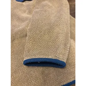 PATAGONIA Re-Tool Women's Large Snap T Fleece‎ Soft Pullover Brown/Navy~EUC thumbnail 7