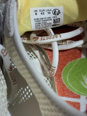 NWT FP Movement Lacoste Women’s Cream & Yellow Mesh Suede Club Low Sneakers thumbnail 12
