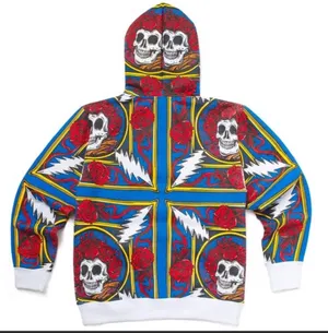 🆕 NWT CTM X Grateful Dead Border Bandana Hoodie | Multicolor thumbnail 5
