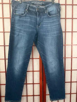 American Eagle Jeans Skinny Stretch straight leg size 12 short thumbnail 7