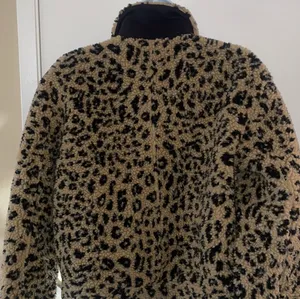 Leopard Print Teddy Jacket Brown And Black XS thumbnail 6