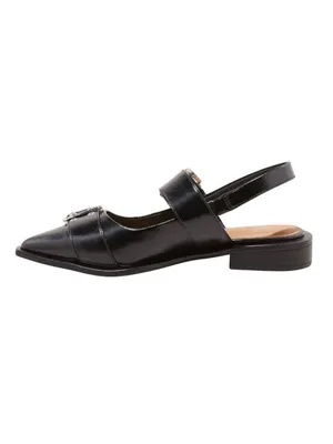 Wild Fable Womens Peyton Double Buckle Slingback Flats 90511436 Black 7M thumbnail 10