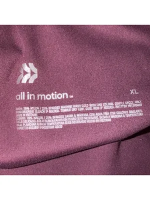 All in Motion XL Burgundy High Rise Leggings thumbnail 5