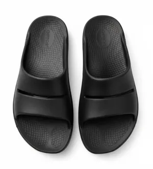 OOFOS OOahh Recovery Slide Sandals Women 7 Black Arch Support OOfoam thumbnail 1