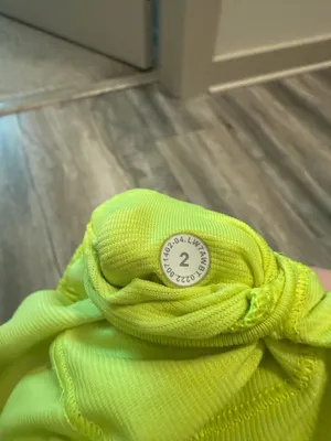 Lululemon Shorts Hotty Hot 4" 2 Neon thumbnail 3