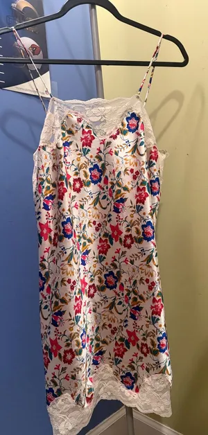 Vintage Slip dress with floral design thumbnail 1