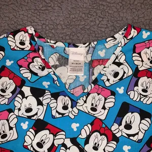 Disney Minnie Mouse blue scrub top, Size XS thumbnail 2