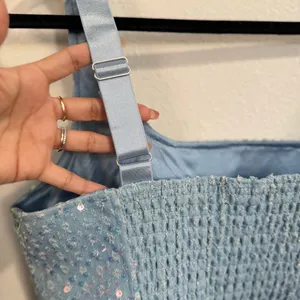 Sparkling Blue Crop Top size medium thumbnail 3