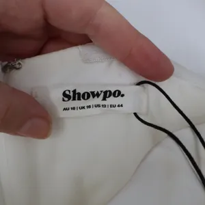 Showpo Betsy White Strapless Draped Rose Mini Dress Size 12 SD24090153 thumbnail 4