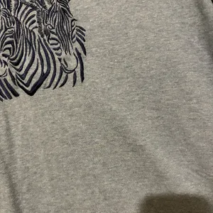 Links Vintage embroidered zebra‎ shirt blue size medium thumbnail 5