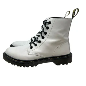 Dr. Martens Luana Combat Boots White Leather Lace Up‎ Women's Size US 10 thumbnail 5