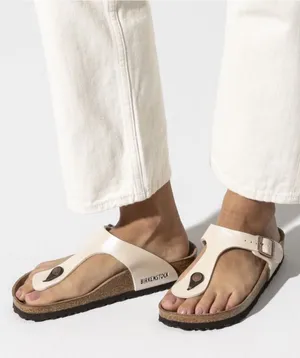 Birkenstock Gizeh Pearl White Size 38 thumbnail 1