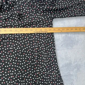 Tamara H Polka Dot‎ Blouse M Women Black Pink Tie Neck Long Sleeve Top Office thumbnail 5
