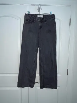 Hollister Black Low-Rise Baggy Jeans thumbnail 4