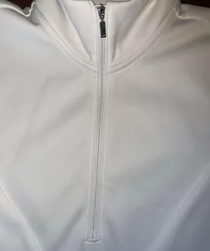 Nike golf women 1/2 zip cover-up Long sleeve size M White-Zip Pullover thumbnail 6