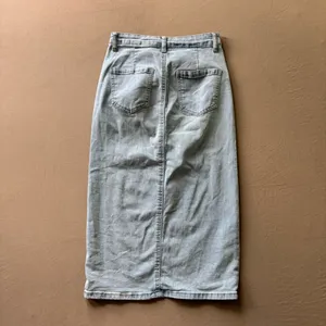 Shein Split Front denim midi skirt thumbnail 2