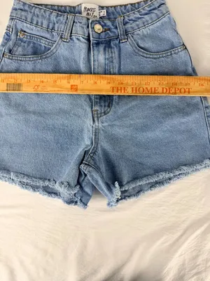 Princess Polly Womens Light Wash Denim High-Waisted Frayed Hem Shorts Size 2 thumbnail 10