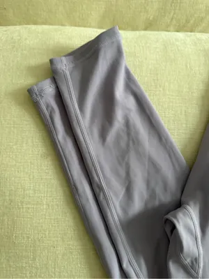 Violate The Dress Code High-Waist V-Back Leggings in Soft Lavender thumbnail 6
