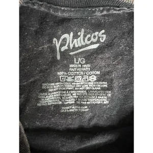 Philcos Unisex L Gray Acid Wash T-Shirt Stitched Bear Graphic Vintage thumbnail 7