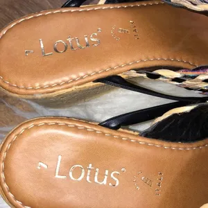 Lotus wedge sandals size 7 Tan thumbnail 5