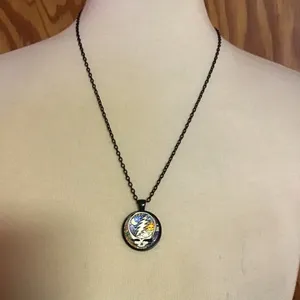Grateful Dead sun n moon steal your face necklace thumbnail 7