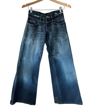 Ksubi Wide Leg Jeans Vintage Y2K Size 6 thumbnail 1