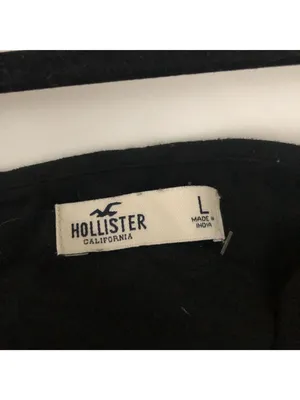 Hollister Black Sleeveless Adjustable Strap Babydoll Dress Size L 100% Viscose thumbnail 3