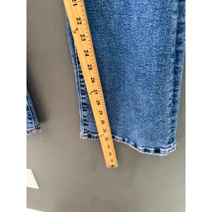 Zara Women High Waisted Flare Jeans Medium Wash‎ Blue Size 4 Slim Fit Denim Tall thumbnail 6
