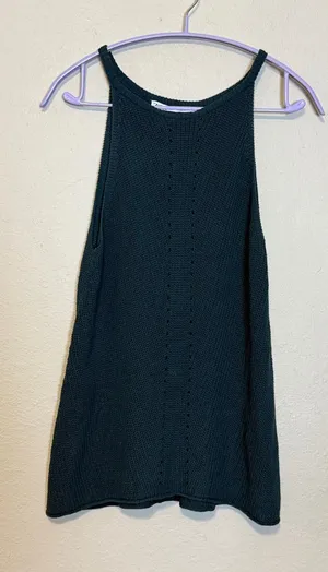 Zara knit tank top Green Size‎ Medium thumbnail 1