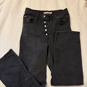 Levi’s Black Ribcage Straight Jeans  thumbnail 1