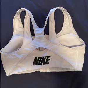 White Nike Sports Bra thumbnail 3