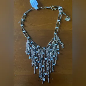 NWT FREE PEOPLE Nick's Necklace In Mixed Metals thumbnail 3