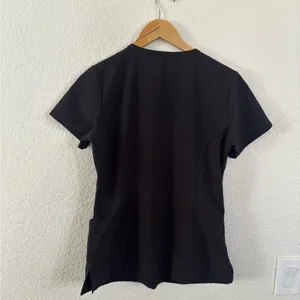 Dickies Scrub Top XS EDS Essentials Black V-Neck 4-Way Stretch DK615 thumbnail 5