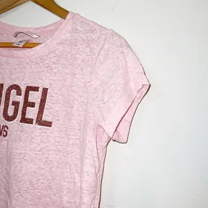 Victorias Secret “angel vs” light pink space dye glitter short sleeve t-shirt thumbnail 3