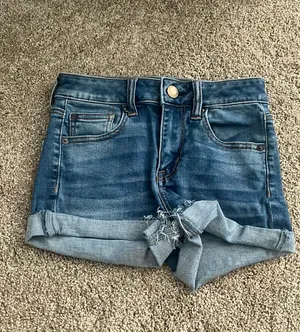 American Eagle Denim Jean Shorts, Size 0 thumbnail 1