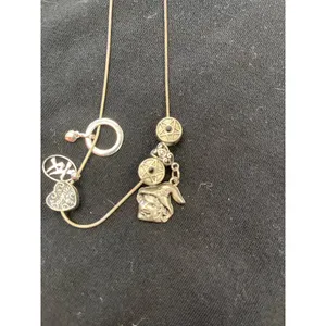 Sterling silver 925 wms 14.5" necklace with 6 charms SKU 9841 thumbnail 6