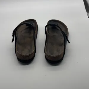 Birkenstock Gizeh Black Birko-Flor Thong Sandals Women 38 L7 M5 Made in Germany thumbnail 8