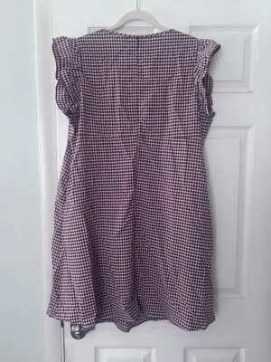 Gingham dress Purple Size 14 thumbnail 4