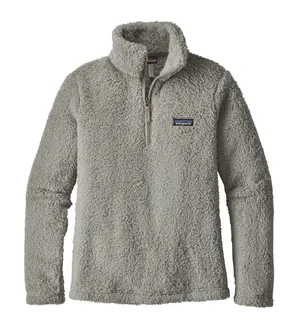 Patagonia Sherpa Fleece Womens Large Los‎ Gatos 1/4 Zip Pullover Gorpcore Gray thumbnail 1