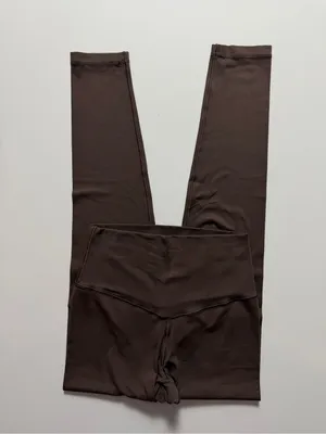 Aerie Offline Real Me 7/8 Hi-Rise Leggings, Brown, Size S (Long) thumbnail 2