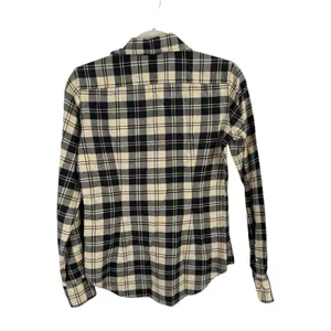 Ralph Lauren Plaid Button Front Shirt Crest Cotton Wool Preppy Academia Womens 4 thumbnail 6