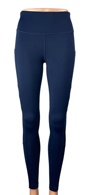 New Balance Harmony Pocket Blue High Waist Activewear Skinny Leggings Pants Sz S thumbnail 1