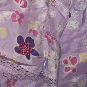 Y2K Pastel Floral silk Top thumbnail 5