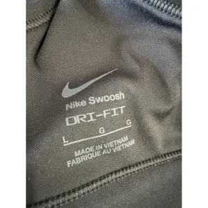 Nike‎ Swoosh Dri-FIT Womens Black Racerback Sports Bra Graphic Logo Large thumbnail 5