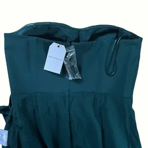 Dress The Population Kai Strapless Gown with High Slit in Pine Green Size XXL thumbnail 10