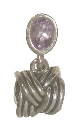 Pandora 925 ALE Sterling Silver Tied‎ Together Dangle Charm Retired Jewelry thumbnail 1
