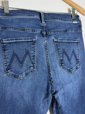 MOTHER The Insider Ankle Jeans Size 29 Heirloom Blue Flare Revolve thumbnail 4