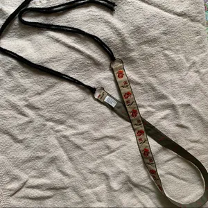 Vintage fabric tie belt with strings thumbnail 4
