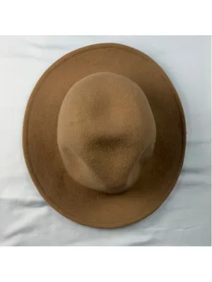 Urban Outfitters Rosin Wool Felt Fedora S/M Beige Wide Brim Boho Rancher Hat 100 thumbnail 2