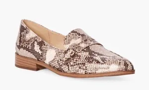 JustFab Livia Loafer Snake Size 8 NWOT Reg $59.95 thumbnail 1